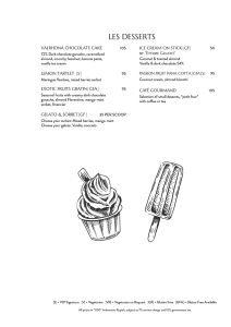 azure restaurant menu - Azure Beach Restaurant